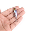 Mini Hard VIB Fishing Lure 40mm 4g with Treble Hooks 10colors