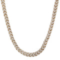 Hip Hop 8MM Iced Out Franco Chain Box Clasp Snap Buckle Miami Cuban AAA+ Cubic Zirconia Stones Necklace Choker Men Jewelry