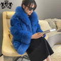 Wholesale Elegant Style Ladies Fashion Medium Sectionreal Fur Coat Women Winter fox Fur Coat