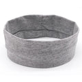Women Girls Cotton Stretchy Headband Soft Elastic Sweat Wicking Head Wrap Scarf Sweatband for Sports Yoga Running Athletic