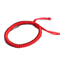 Handmade Adjustable Lucky Red String Rope Cord String Thread Braided Bracelet Charm Woven Couple Bracelets