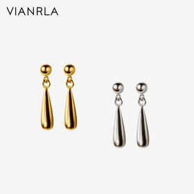 VIANRLA 18K Gold Earring 925 Sterling Silver Jewelry Water Drop Hoops Shapes Wholesale