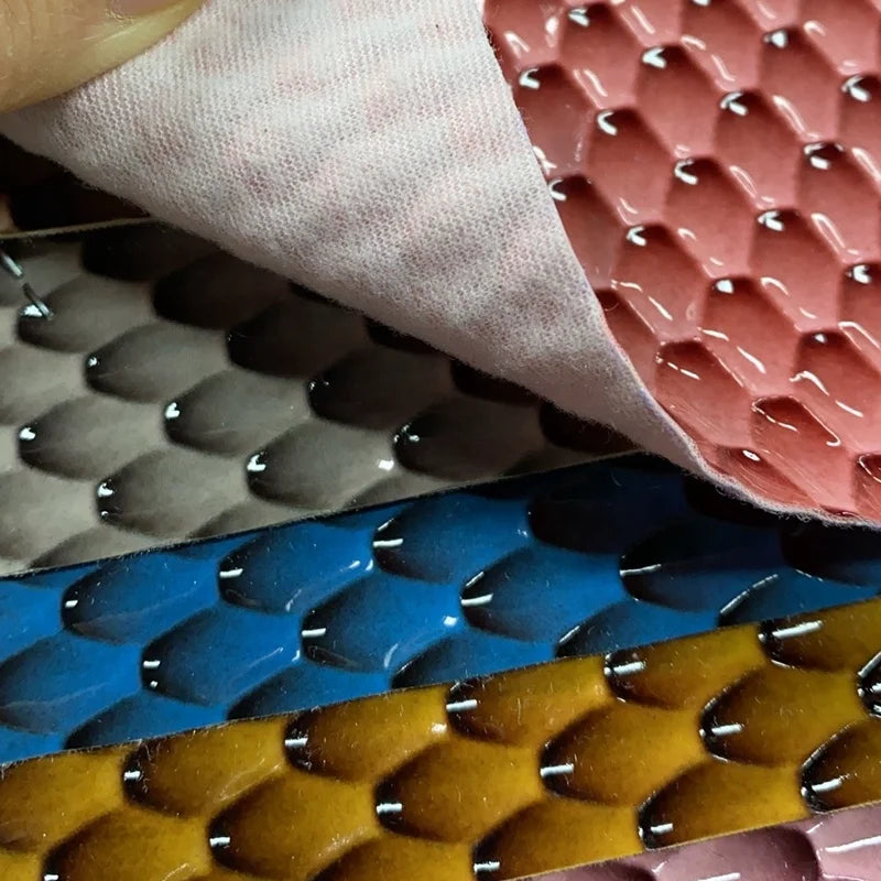Printing Two Tone Color PVC Machine for Manufacturing Bags with Knitted Fleece Fabric Girls Use Custom Fabric