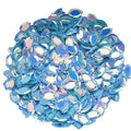 6*13mm Garment Accessory Shiny Loose Sequins Bulk Diy Jewelry Material 2-Hole Wholesale Horse Eye Pvc Gold Concave Filmed Sequin