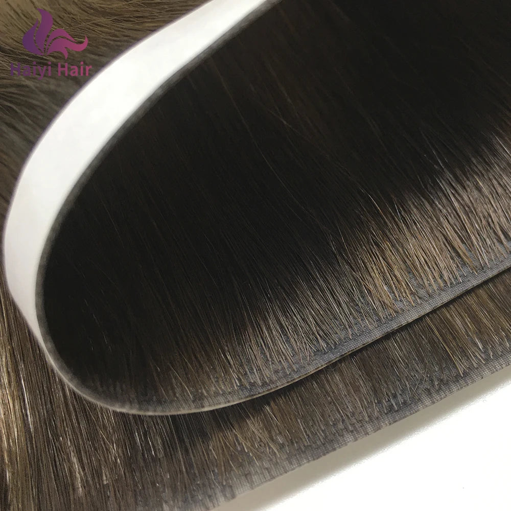 2026 Invisible Tape Hair Extensions Double Weft Skin Weft Human Hair Chinese Hair Remy Silky Straight Wave