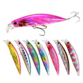New Arrival 95mm 30g Saltwater Abs Plastic Sinking Pike Fishing Minnow Lures Jerkbait