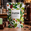 Custom Printed Resealable Vertical Coffee Tea Packaging Plastic Bag with Zipper Food Packaging Bag