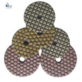 diamond flexible resin bond soft dry use polishing and grinding pads for marble granite quartz with CE certificate 4 inch 100mm