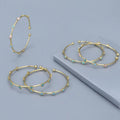 Luxury Gold Plating Enamel Evils Eyes Star  Gold Plated Oil Drop Colorful Eyes Bangle