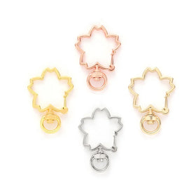 Factory Supply Good Quality 4 Colors Large Sized Cherry Shaped Metal Bag Keychains