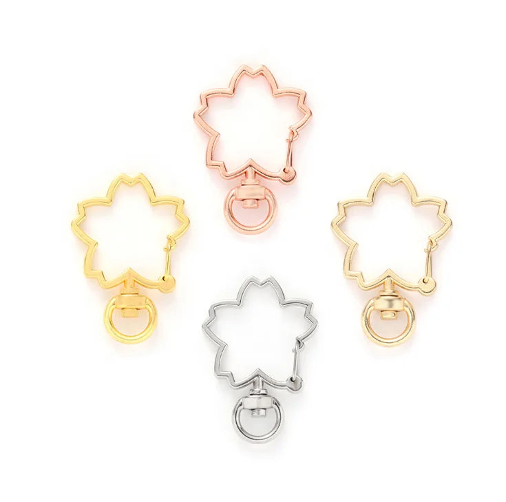 Factory Supply Good Quality 4 Colors Large Sized Cherry Shaped Metal Bag Keychains