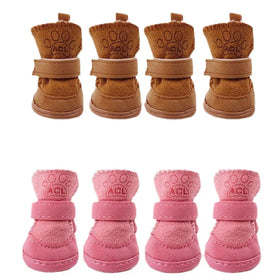 OEM Pet Accessories Teddy Chihuahua Lamb Down Dog Cotton Shoes Pet Shoes Boots Cat Dog Shoes for Autumn Winter Outdoor Indoor