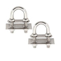 DIN ASME Standard Factory Wholesale Stainless Steel SUS304 SUS316 U Shape Bolt Pipe Clamp