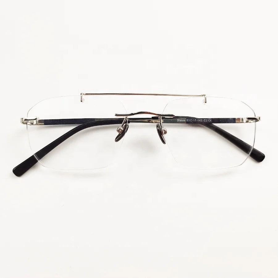 23906 Factory Supplier High Quality Eyewear Original Design Rimless Men Eyeglasses