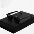 Custom Logo Sun Glasses for Women Thick Frame Black Frames Glasses Square Shades Sunglasses for Women and Men 2025
