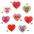 Fashion Colored Heart with Word Iron-On Embroidered Patches Applique Handmade Nonwoven Felt 5.3x5cm for Clothes Bags Hats