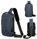 Wholesale Men Anti-theft Chest Crossbody Bag Oxford Fabric Single Shoulder Bag Portable Sport Chest Sling Bag