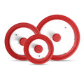 Round Saucepan Glass Lids for Pots Cookware Parts Wok Universal Approved Food Grade Glass Silicon Cover Lid