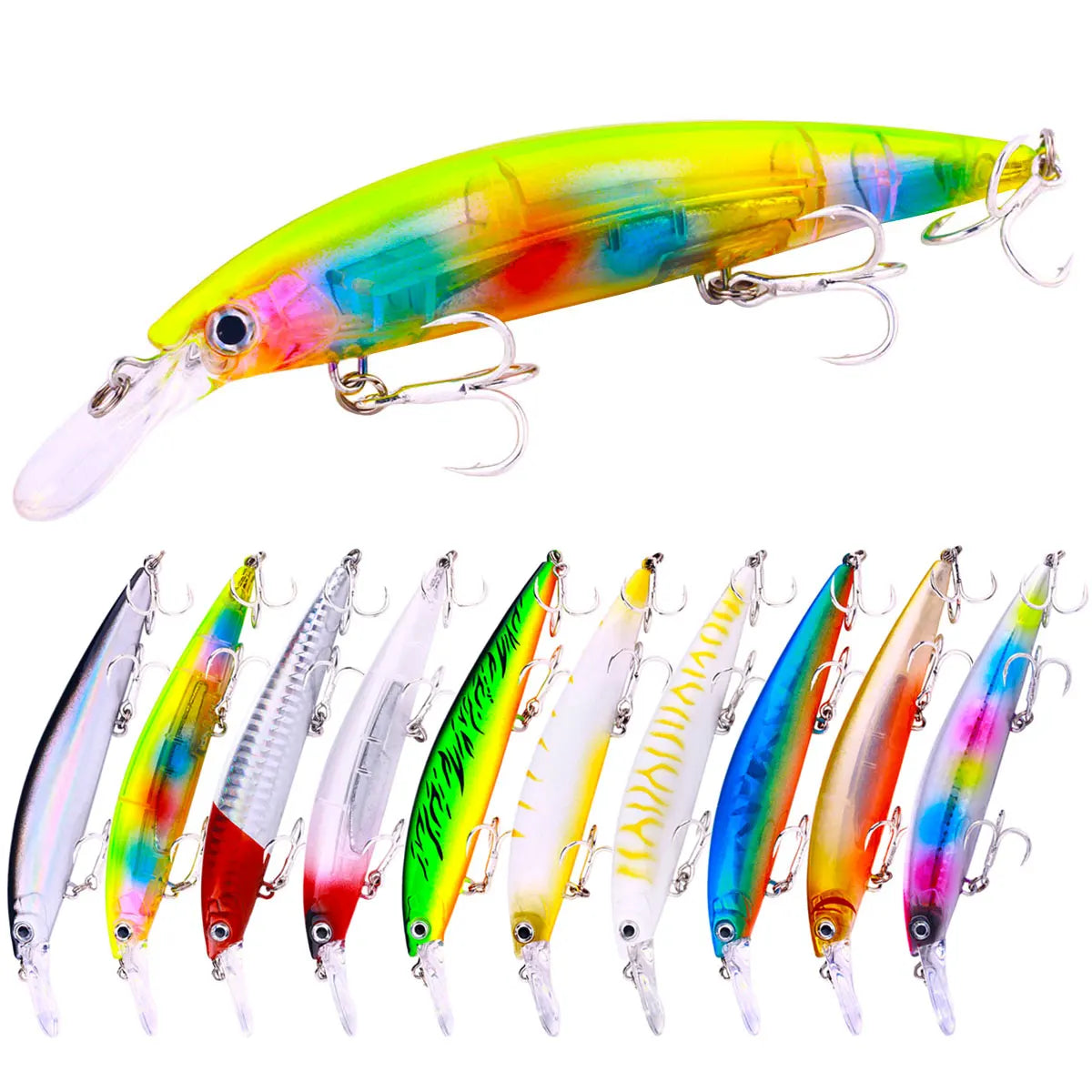 Wholesale MI211 13cm 36g Artificial Hard Jerkbaits Deep Diving Sinking Big Minnow Fishing Lures MegaBDM