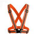 High Visibility Yellow Orange Reflective Elastic Safety Belt Reflective Ajustable Strap