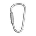 Thin 5# 50mm D-Shape Aluminium Carabiner with Screw Premium Quality Hooks for Outdoor Adventures