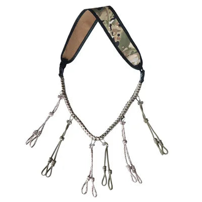 12 Ring Hunting Collar Hanging Neck Widened Outdoor Hunting Whistle Hanging Rope Umbrella Rope Woven Collar