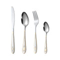 Eco Friendly Hoffmayer 72pcs Stainless Steel Silver Cutlery Set Sale Nordic Hotel Spoons and Forks Flatware Modern Silverware Se