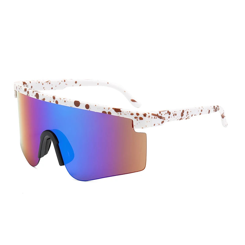 DLX9322 Windproof Sports Sunglasses 2021 Viper Fashion Sport Sunglass for Men One Piece Lens Custom Shades