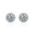 925 Sterling Silver Stud Earrings Zircon for Women Fashion Exquisite Student Girlfriend Jewelry Accessories