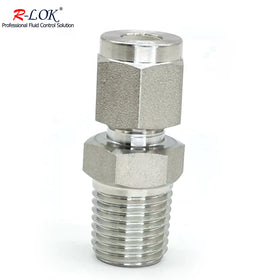 Instrumentation Tube Fitting Stainless Steel Compression Fitting Male Tube Compression Adapter