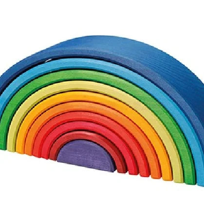 2025 Rainbow Stacker Wooden Toys for Children Creative Rainbow Building Blocks Montessori Educational Toy