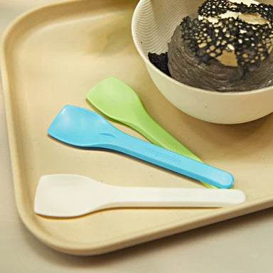 Individually Wrapped Disposable PLA Cutlery for Party 10ml Capacity Mini Frozen Yogurt & Ice Cream Spoon Directly Supplied China