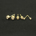 14K Gold Filled Jewelry Mini Stud Earrings Zircon Stud Earrings