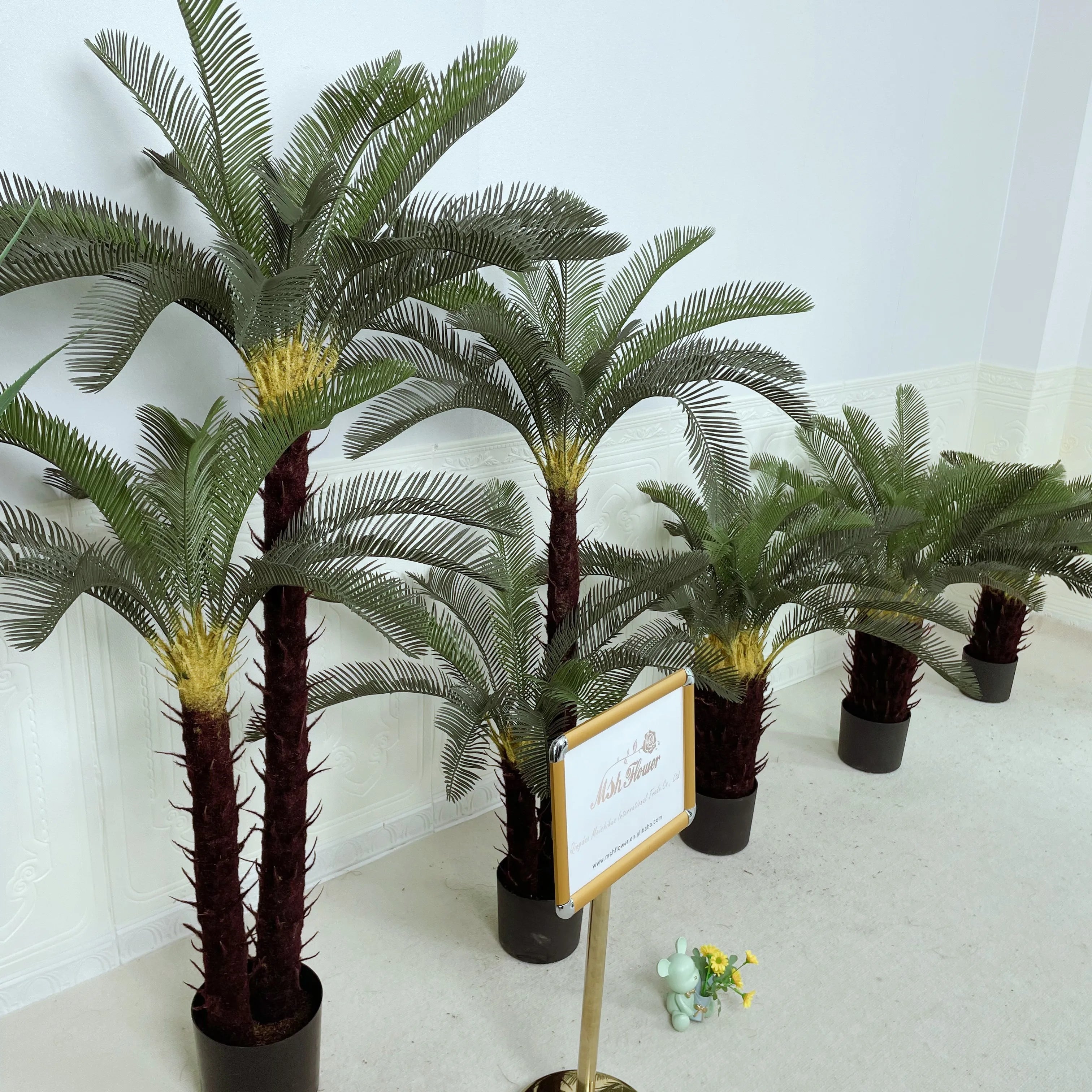 Vv299 High Emulation Sago Palm Tree Artificial Plants Artificial Trees Green Plants Plants Pot Hotel Home Coffee Shop Decoration
