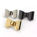 Meetee BF180 59*33mm Bowknot Twist Locks Luggage Hardware Accessories Handbag Lock Snaps Clasp Closure Bag Turn Locks