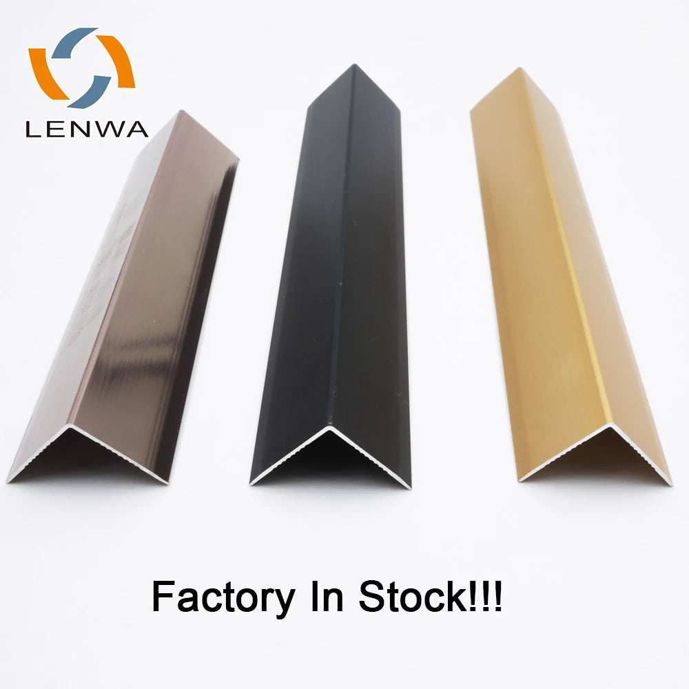 LENWA Factory Low MOQ Aluminum Decorative Trim Molding Corner Protection for Wall Corner Strip