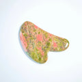 HZ Factory Direct Unakite Jade Stone Scraper Facial Beauty Massager square Guasha Board