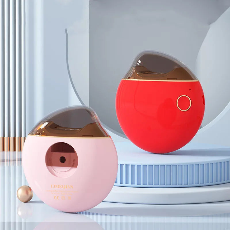 Cute Oval Edge Half Moon Shape Smart Nail Grinder Baby Clipper Modern Cutter pink