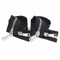 For KY019 8# Metal Open-End Double Slider Zipper for Clothing Sewing Accessories & Bags with Auto Lock