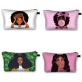 Factory Wholesale Travel Printed African Women Makeup Toiletry Clutch Bags for Promotion Gift