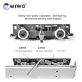 Modern Apartment Ghost Door Invisible Track Aluminum Alloy Glass Narrow Edge Profile Hardware Soft Closing Sliding Door Roller
