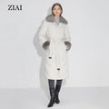 White Goose Down Double Layer Stand Collar Casual Down Jacket Winter New Style Ladies Winter Jackets