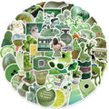 2022NEW 60Pcs Cartoon Green Plant Stickers Can Decorate the Luggage Compartment and Notebook Waterproof Non Repeating Stickers