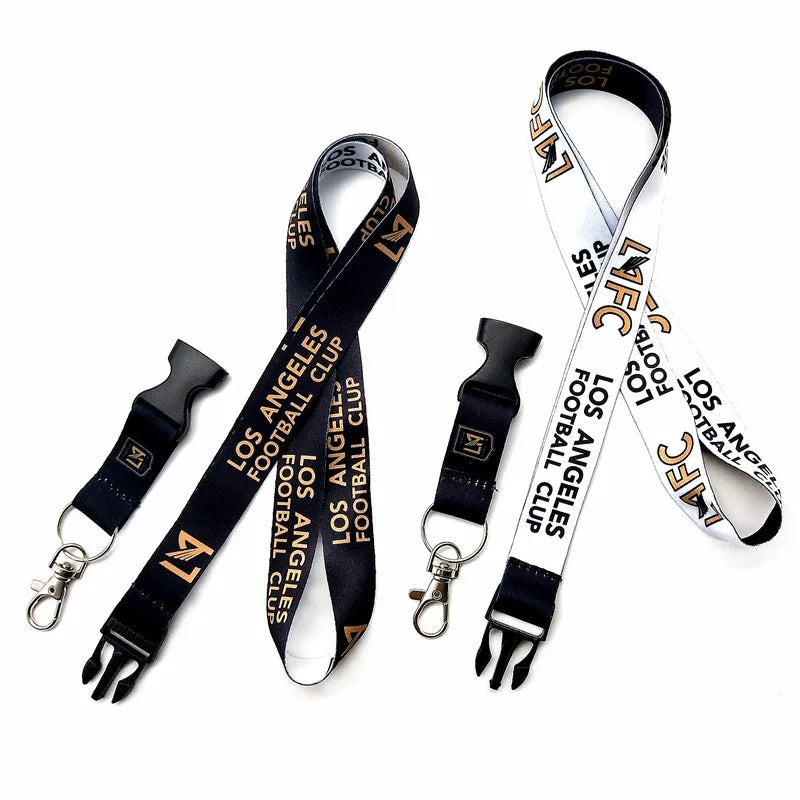 Woven Neck Phone Sublimated Printed Logo Detachable Breakaway Polyester Custom Lanyard