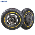 Superbsail EU Stock 10 Inch E Scooter Front Wheel Assembly Vacuum Tubeless Tire 60/70-6.5 55 PSI for Scooter Scooter Accessories