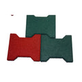 Cheap Playground Garden Park Rubber Flooring Tiles Rubber Dog Bone Driveway Pavers Brick