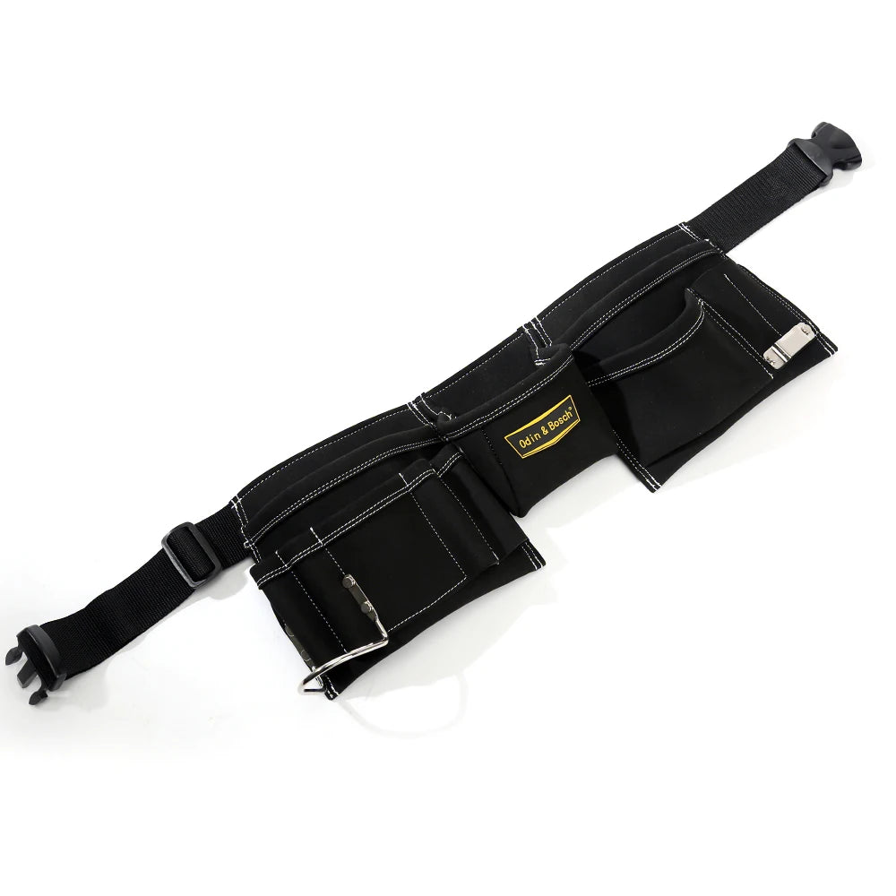 Customized Leather Organizer Multipocket Storage Heavy Duty Plumbers Electrician Tool Belt Waist Tool Bag