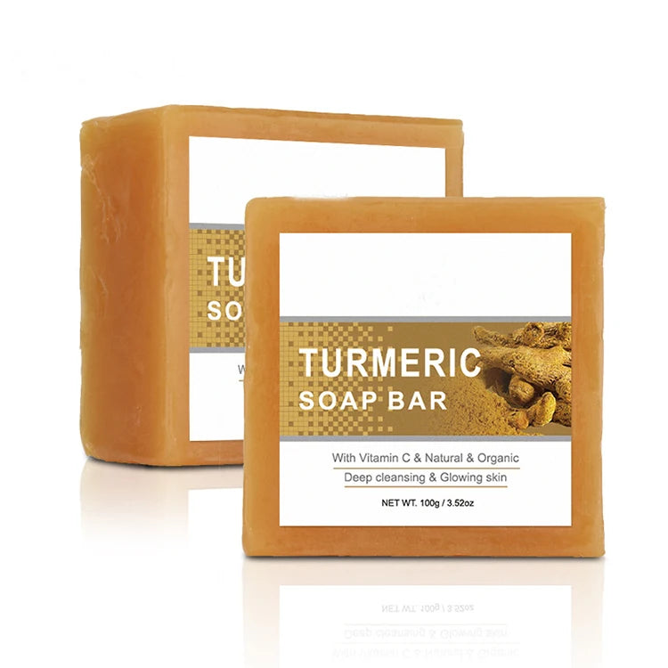 High Quality Fast Skin Whitening Handmade bar Soap 100% Natural Organic Turmeric and Honey Soap