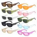 Custom Women's Sunglasses UV400 PC Lens Rectangle Logo Small Square Retro Y2K Aesthetic 2000s