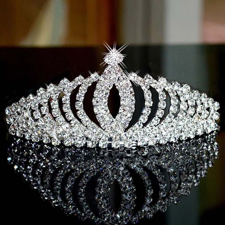 Bride Wedding Dinner Crown Rhinestone Hair Accessories Performance Dress Accessories Tiaras Headwear